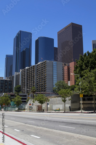 Los Angeles downtown buidlings and skyscrappers © kgrif