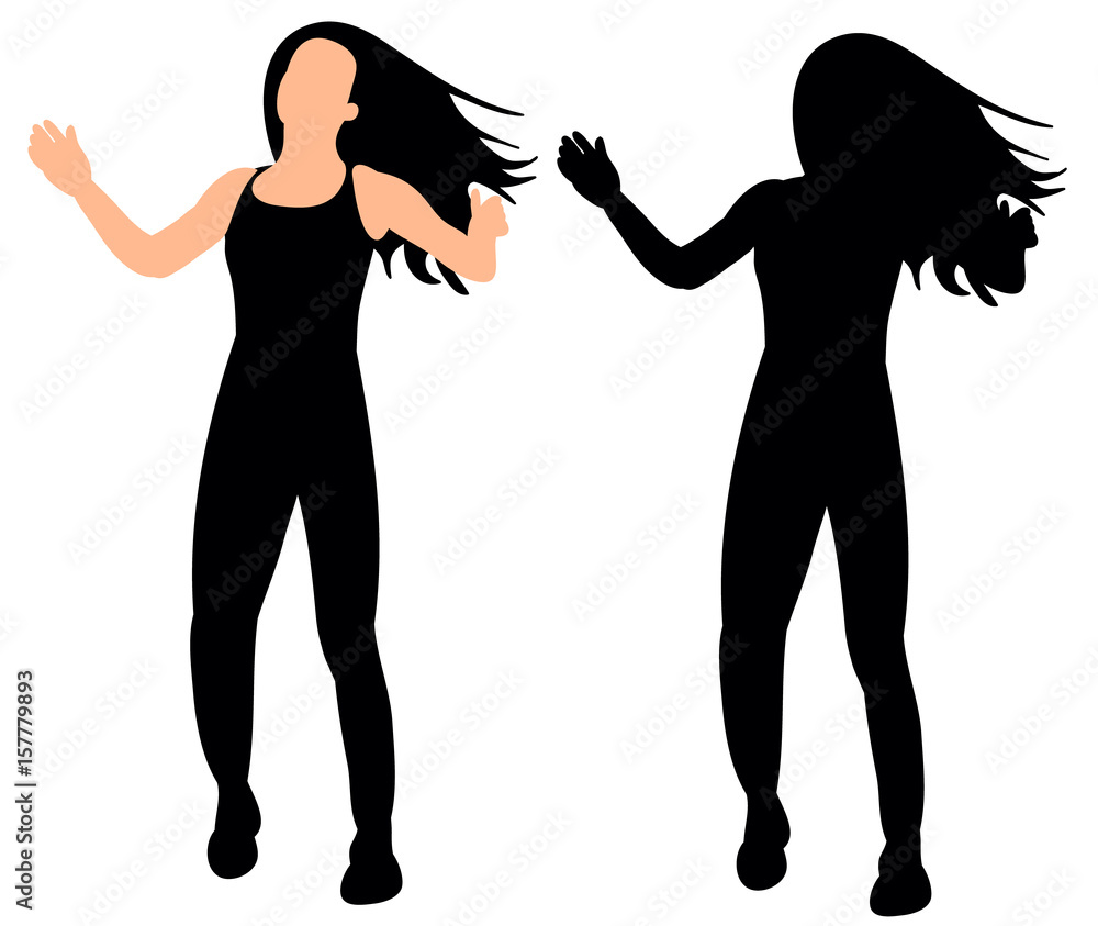  silhouette girl dancing dance