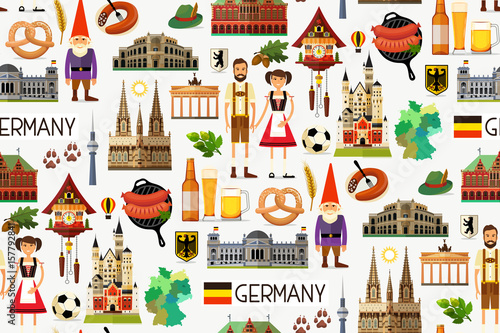 Photo Germany Travel Map.