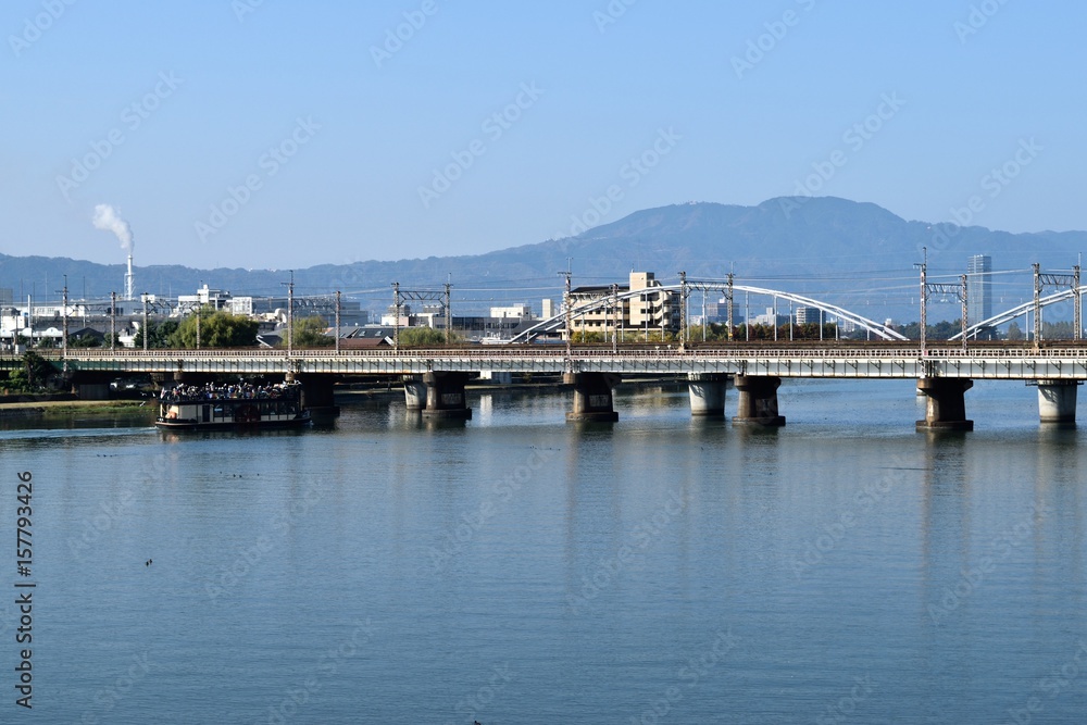 瀬田川の鉄橋