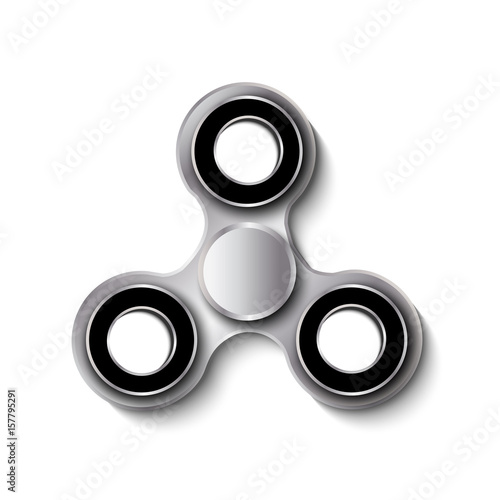 Hand spinner. Fidget toy for increased focus, stress relief. Vector
