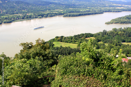 View from Visegrad citadel castle in Hungary