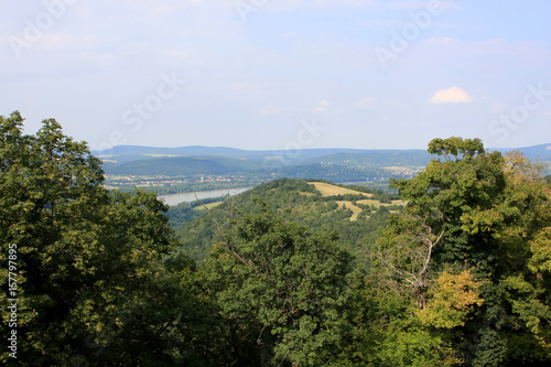 View from Visegrad citadel castle in Hungary