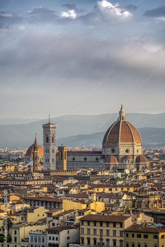 Santa Maria del Fiore cathedral in Florence, Tuscany, Italy.