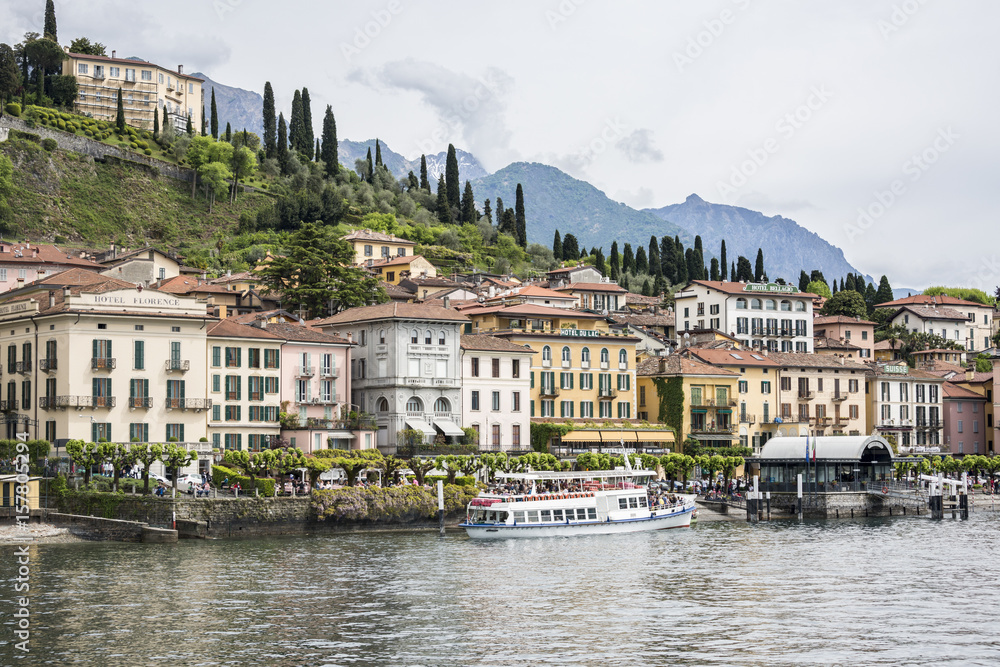 View of Bellagio, Lake Como, Lombardy, Italy.