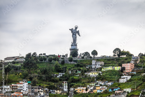 Monument to the Virgin Mary on the top of El Panecillo Hill - Quito, Ecuador