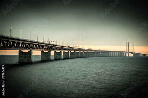 Sunset at the Öresund Bridge