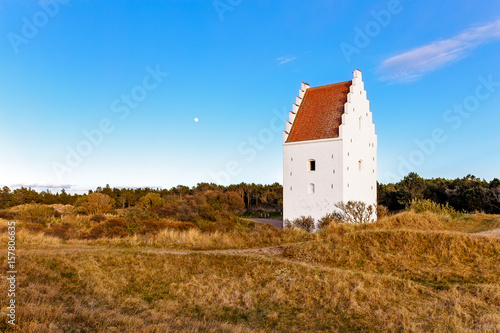 Sand-covered church near Skagen