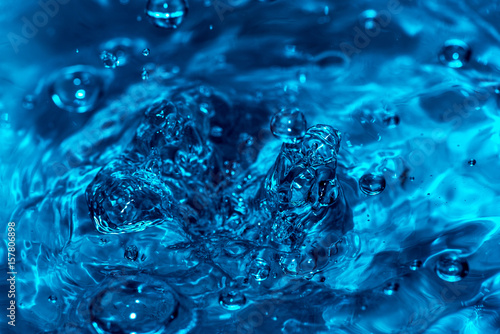 Water drops macro abstract splashing