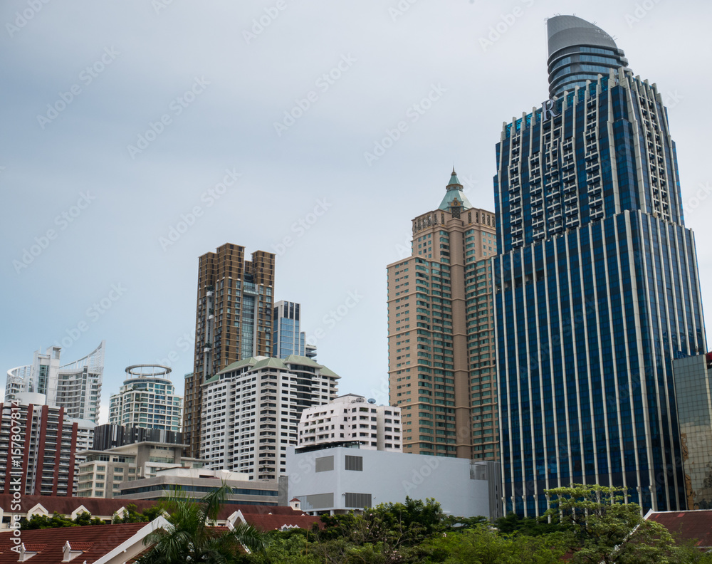 Bangkok Cityscape in Siam Business District
