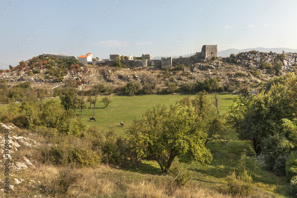 Medieval fortress Onogost in town Niksic, Montenegro