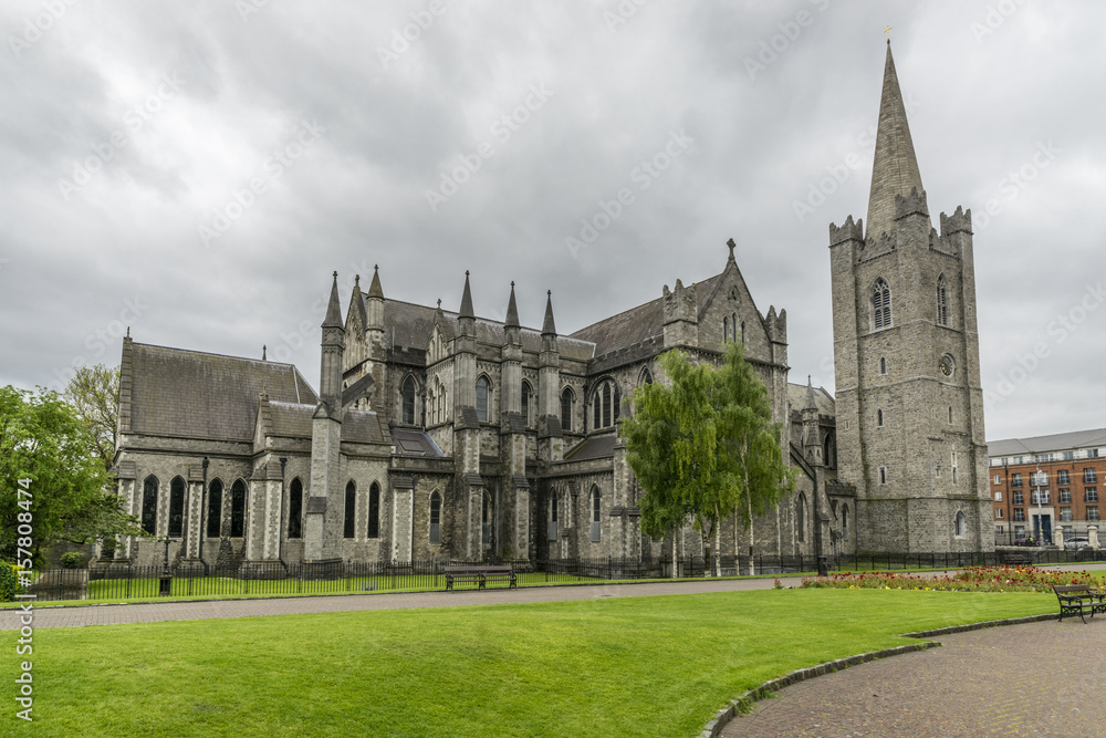 Saint Patrick's Cathedral in  Dublin, Leinster, Ireland, Europe.
