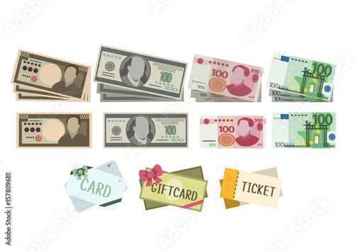 vector set : money