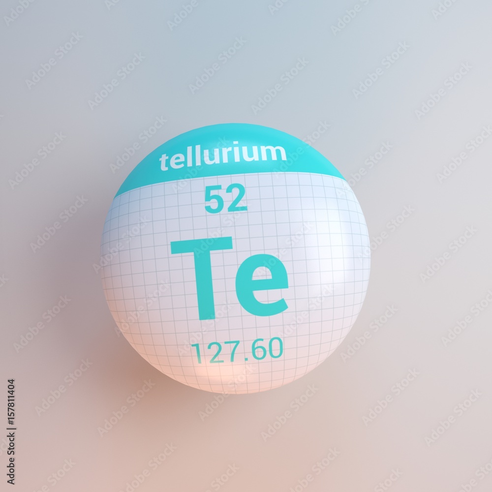 3D rendering periodic table icon 3D rendering periodic table icon