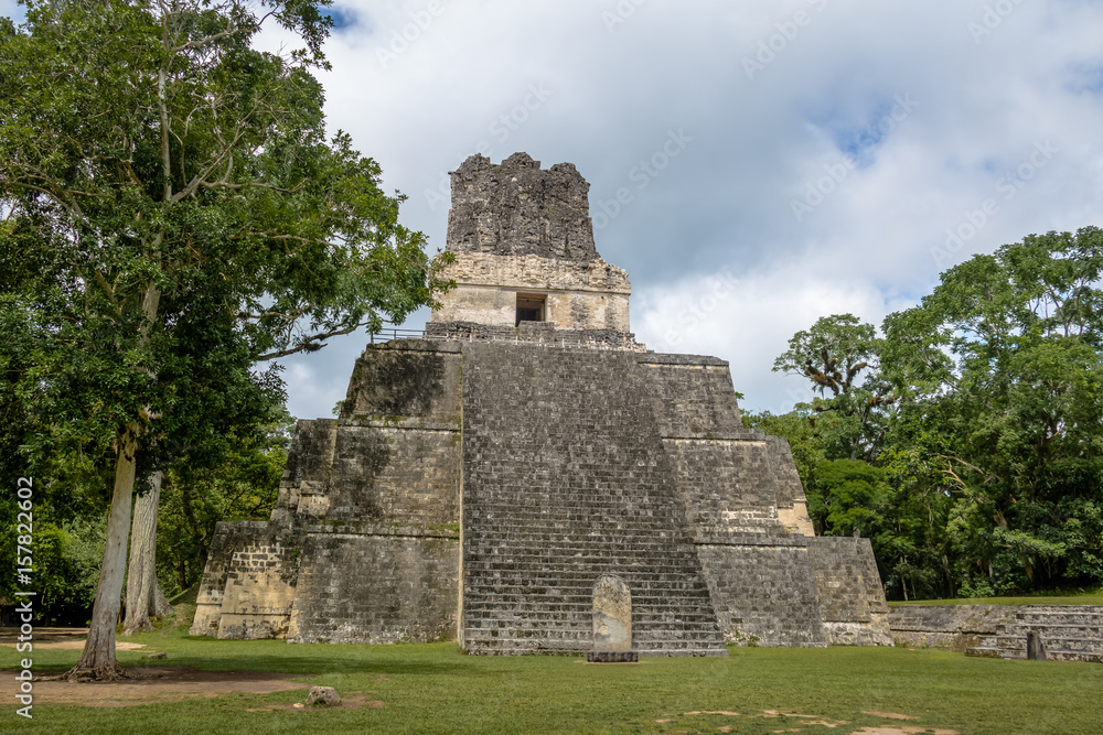 Mayan Temple II at Tikal National Park - Guatemala