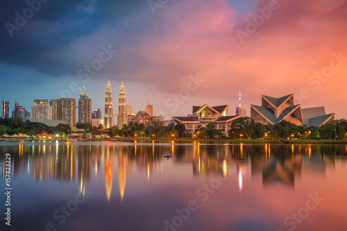 Kuala Lumpur. Cityscape image of Kuala Lumpur, Malaysia during sunset. photo