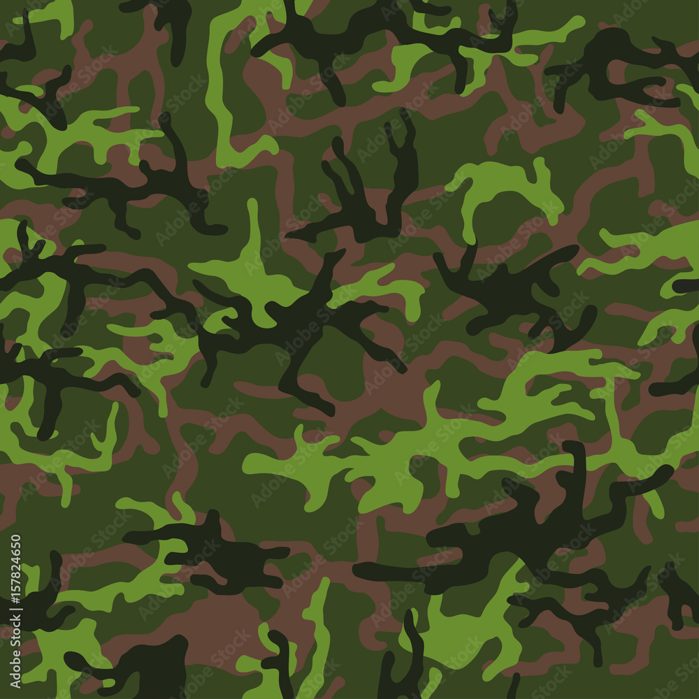 CAMO, GREEN traditional camouflage