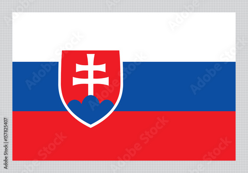 Flag of Slovakia, Slovak  flag standard protion photo