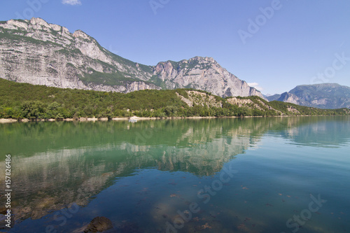 Cavedine lake in lakes valley - Trentino - Italy