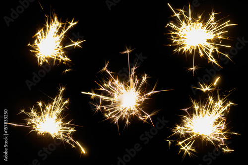 Set of Christmas sparklers