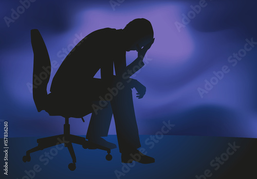 dépression - stress - burout - désespoir - déprime - entreprise - chômage
