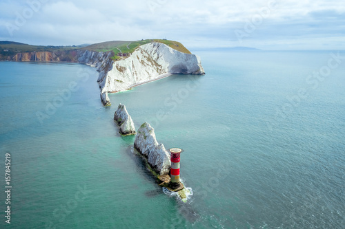 The Needles and Lighthouse, Isle of Wight photo