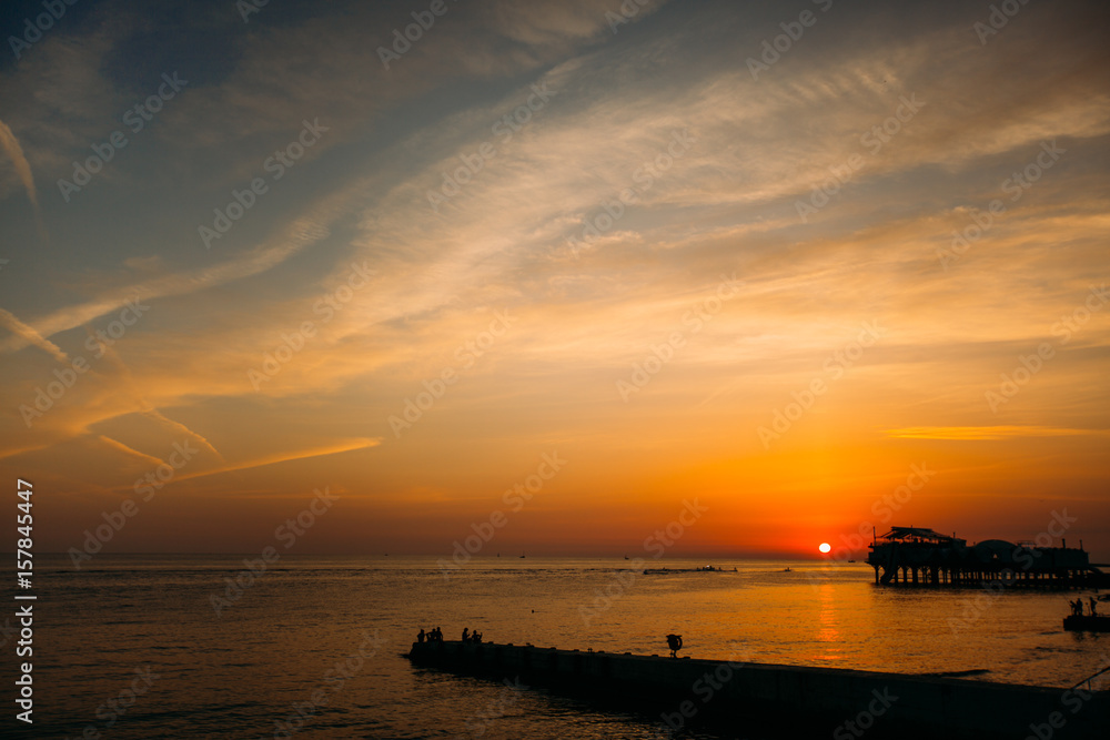 Obraz premium Sunset on the sea