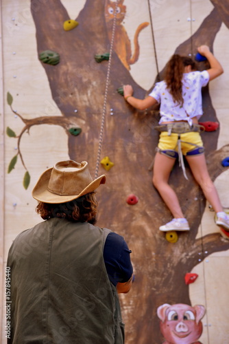 wall climbing activity