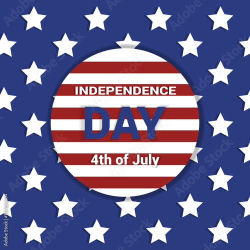 USA Independence banner. Vector illustration