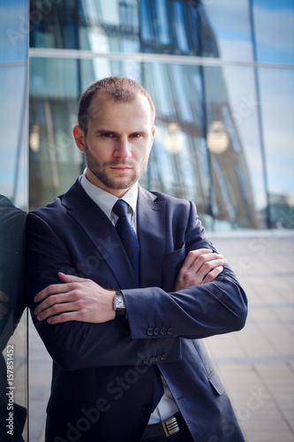 Portrait of serious businessman