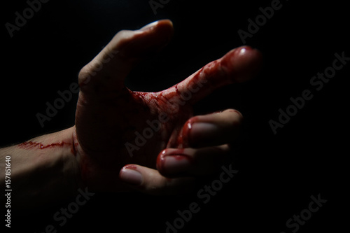 Bloody hand