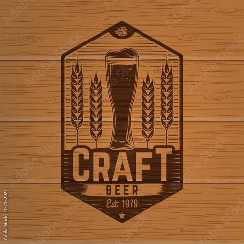 Vintage design for bar, pub and restaurant business.