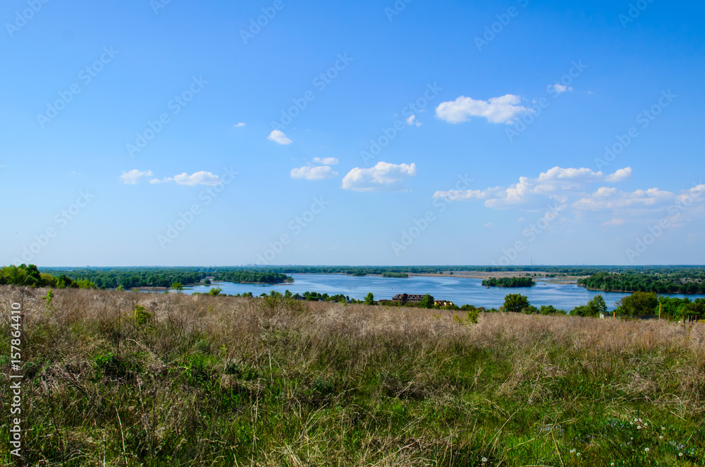 View on a river Dnieper on spring