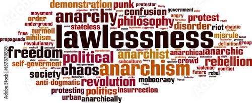 Lawlessness word cloud