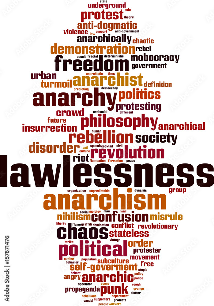 Lawlessness word cloud Lawlessness word cloud