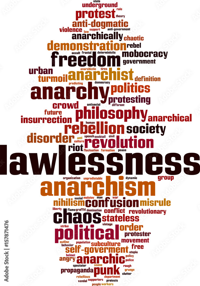 Lawlessness word cloud