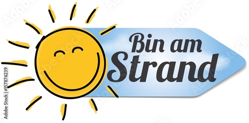 Bin am Strand