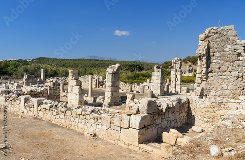 Basilica in ancient Lycian city Patara. Turkey