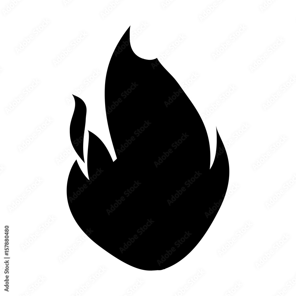 Fire burn flamme icon vector illustration graphic design Fire burn flamme icon vector illustration graphic design