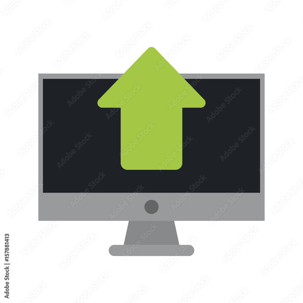 upload arrow computer icon image vector illustration design upload arrow computer icon image vector illustration design