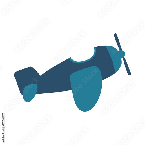 open cockpit mono plane icon image vector illustration design 