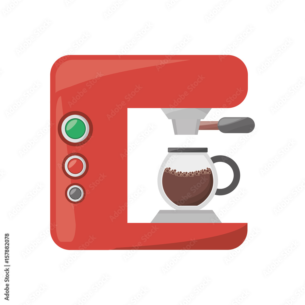 Coffee espresso machine icon vector illustration graphic design