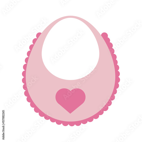 bib baby or shower related  icon image vector illustration design 