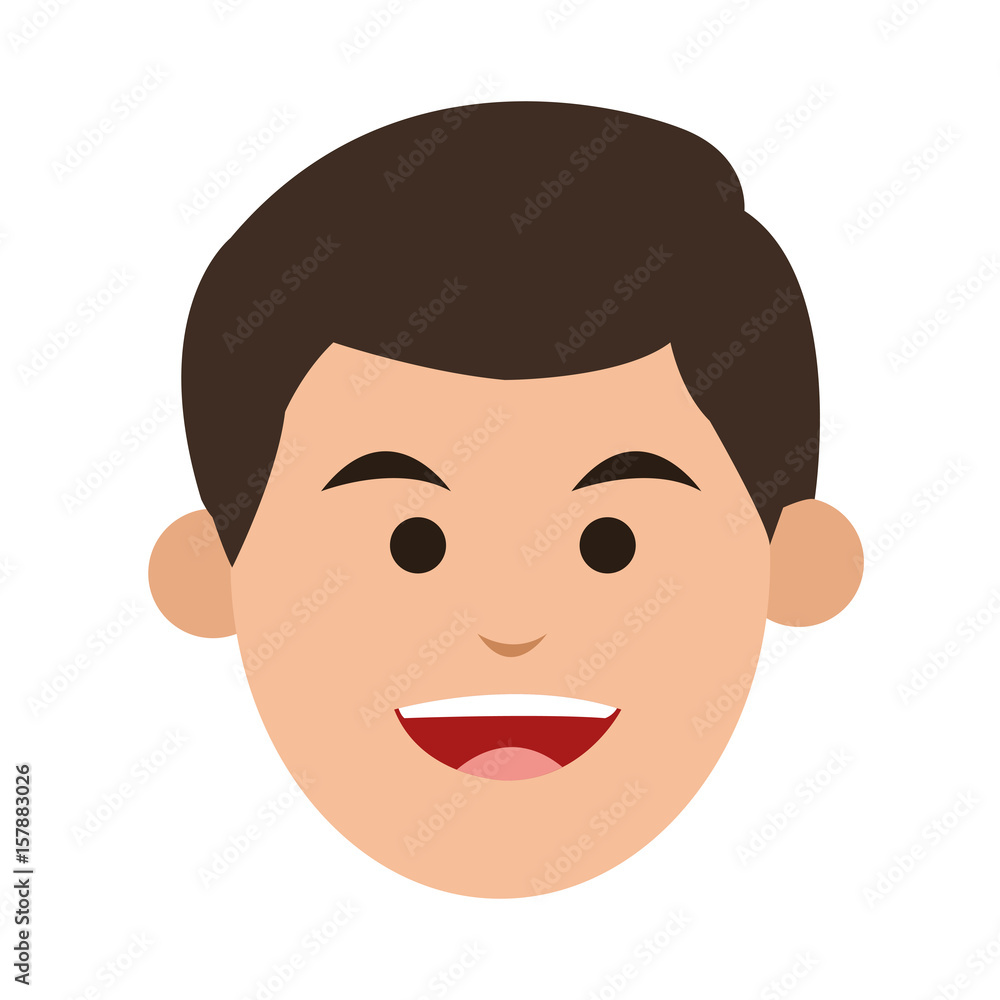 head of smiling man icon image vector illustration design head of smiling man icon image vector illustration design