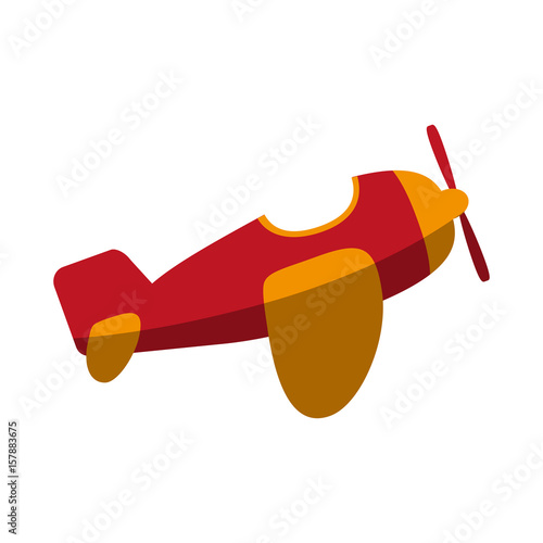 open cockpit mono plane icon image vector illustration design 