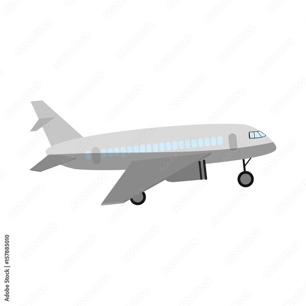commercial airplane sideview icon image vector illustration design commercial airplane sideview icon image vector illustration design