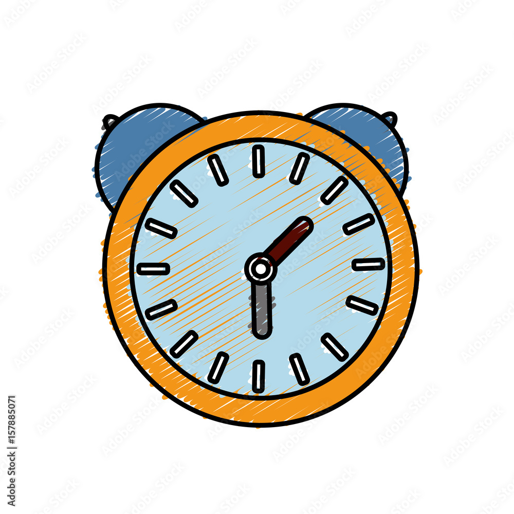 clock icon over white background. vector illustration clock icon over white background. vector illustration