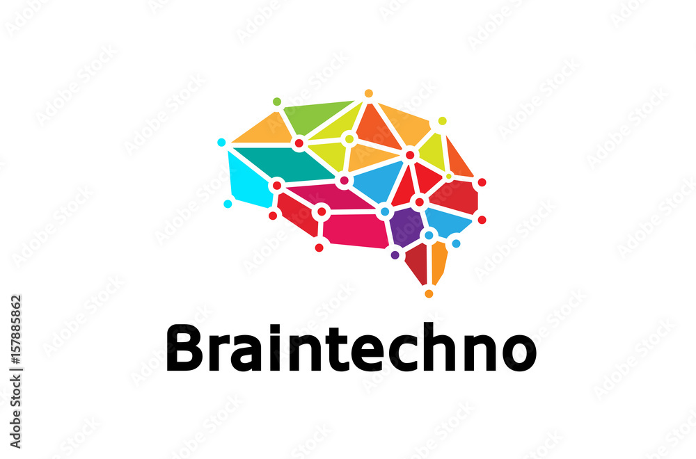 Brain Technology Logo Design Illustration Brain Technology Logo Design Illustration