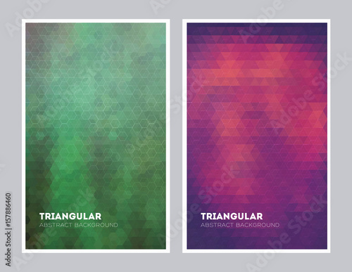 Abstract geometric background design template