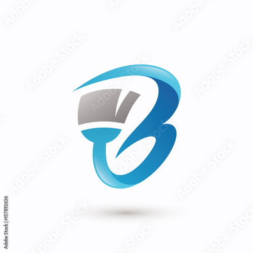 Cleaning Service - Letter B Logo